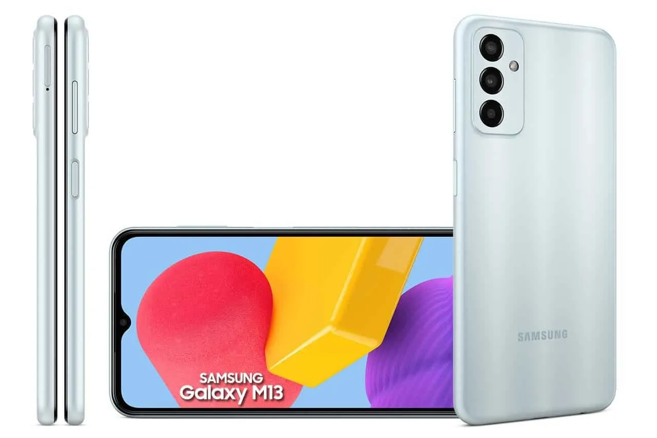 【ちり】Samsung Galaxy M13 5000mAh ホワイト Samsung Galaxy M13 introduced with a capacious battery