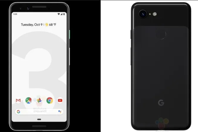 screenshot 2018 09 24 google pixel 3 and pixel 3 xl show up in both black and white in really official renders 1