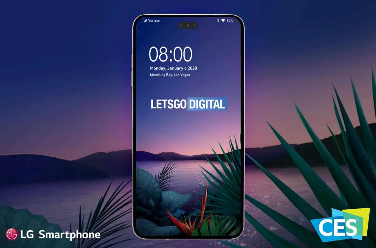 smartphone met hole punch camera