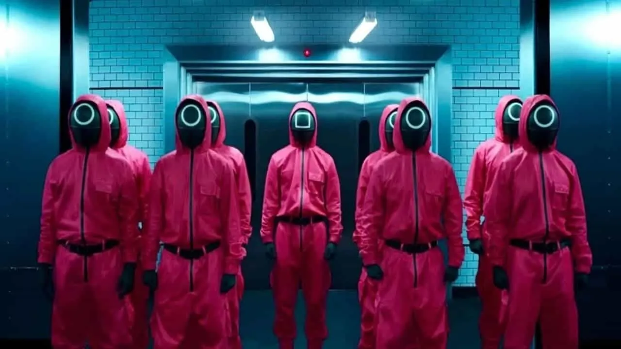 squid game red jumpsuits