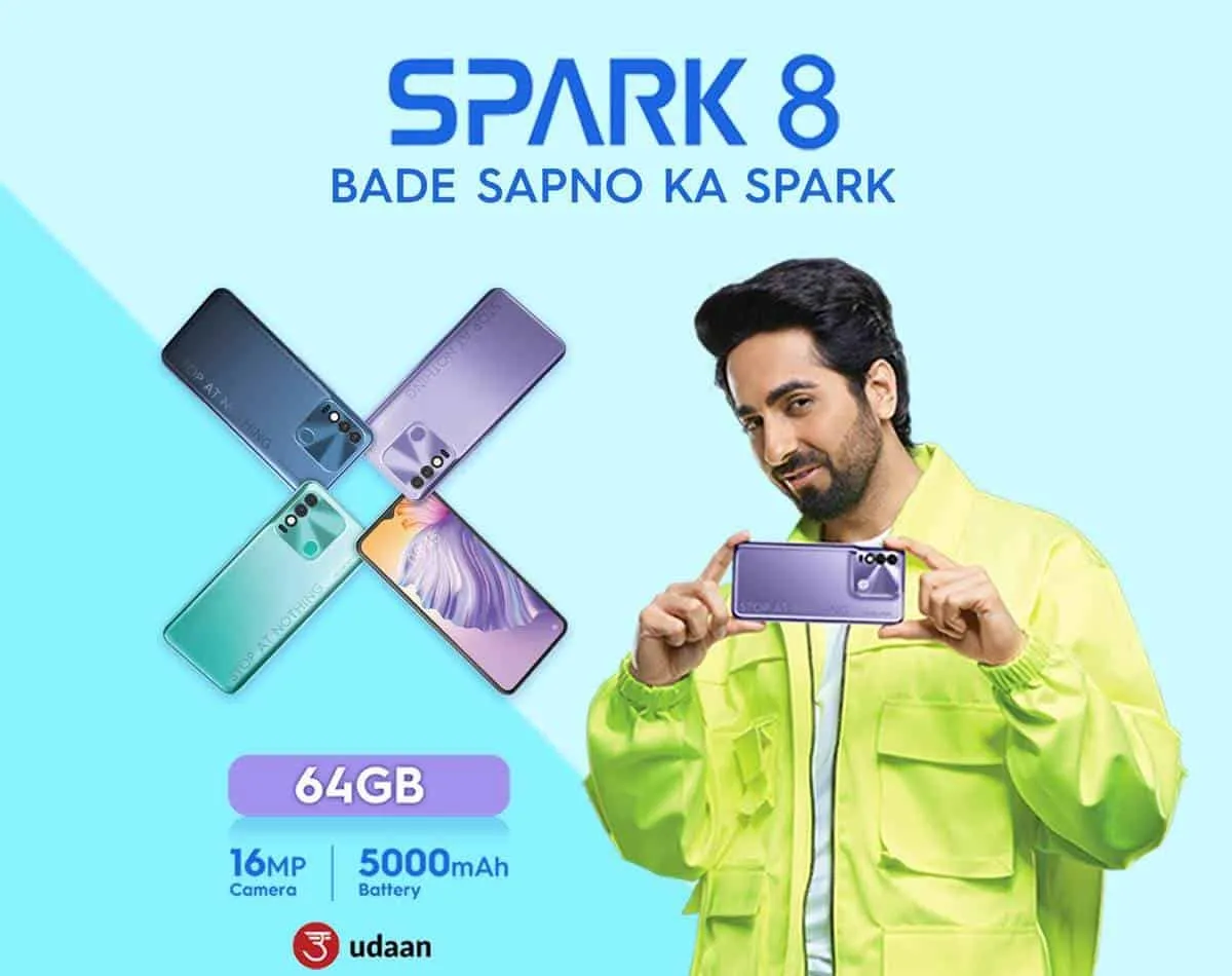 tecno spark 8 launched in india