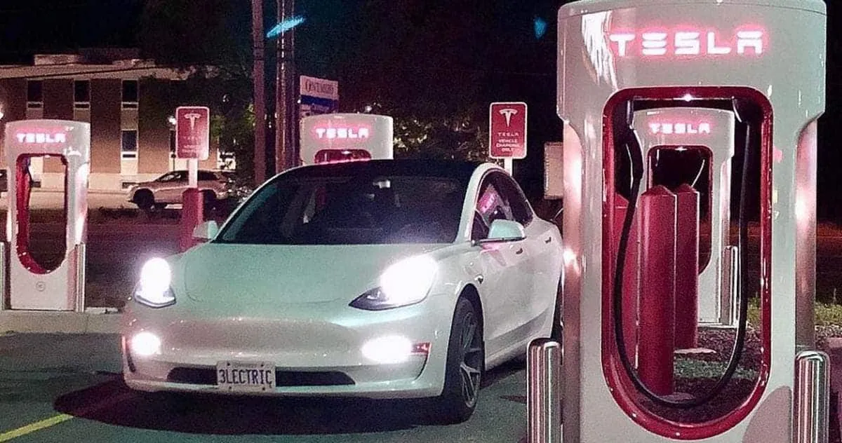 tesla santa monica supercharger facility