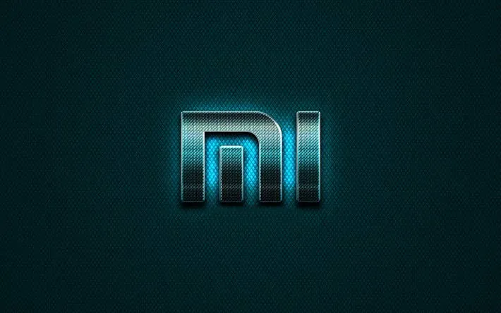 thumb2 xiaomi glitter logo creative blue metal background xiaomi logo brands