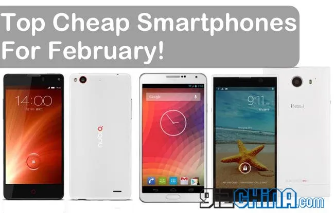 top cheap smartphones feb