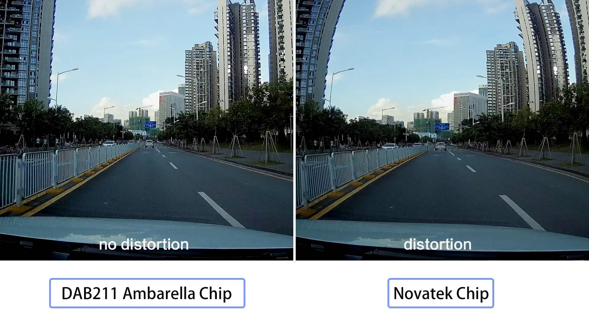top dash cam with distortionless feature