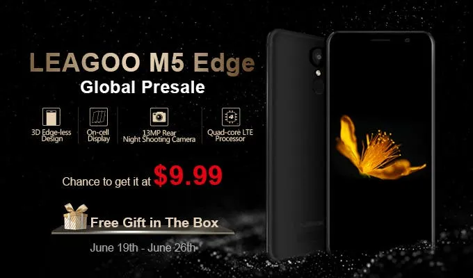 LEAGOO M5 Edge Global Presale Kicks Off with a Chance to Get it for $9 99