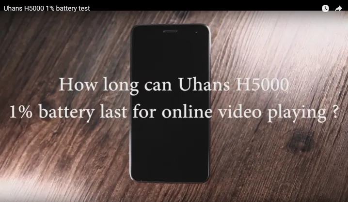 uhans h5000 battery test