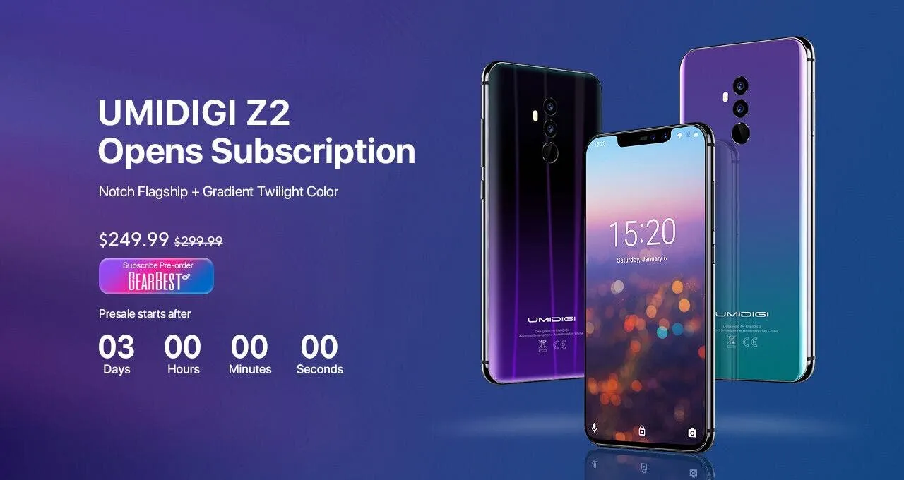 umidigi z2 presale