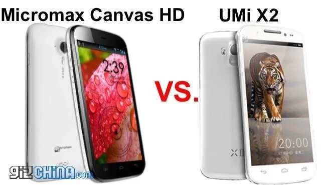 uni x2 vs micromax canvas hd