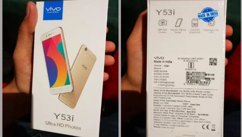 vivo y53i launch