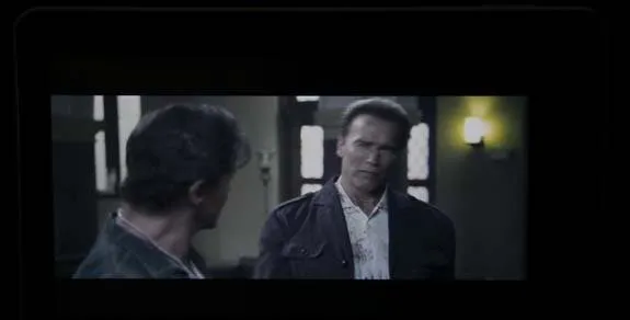 watching the expendables on haipad