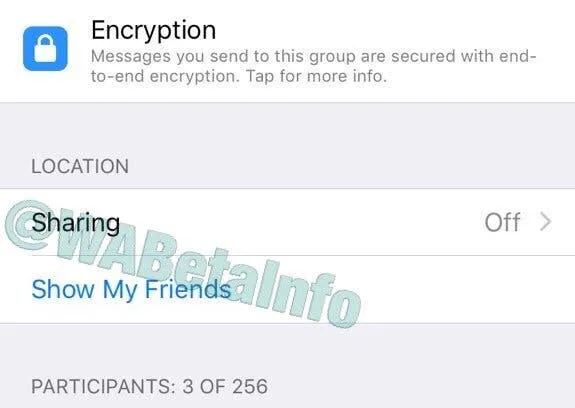 whatspp live location