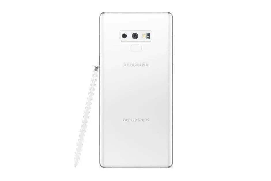 white galaxy note 9 version