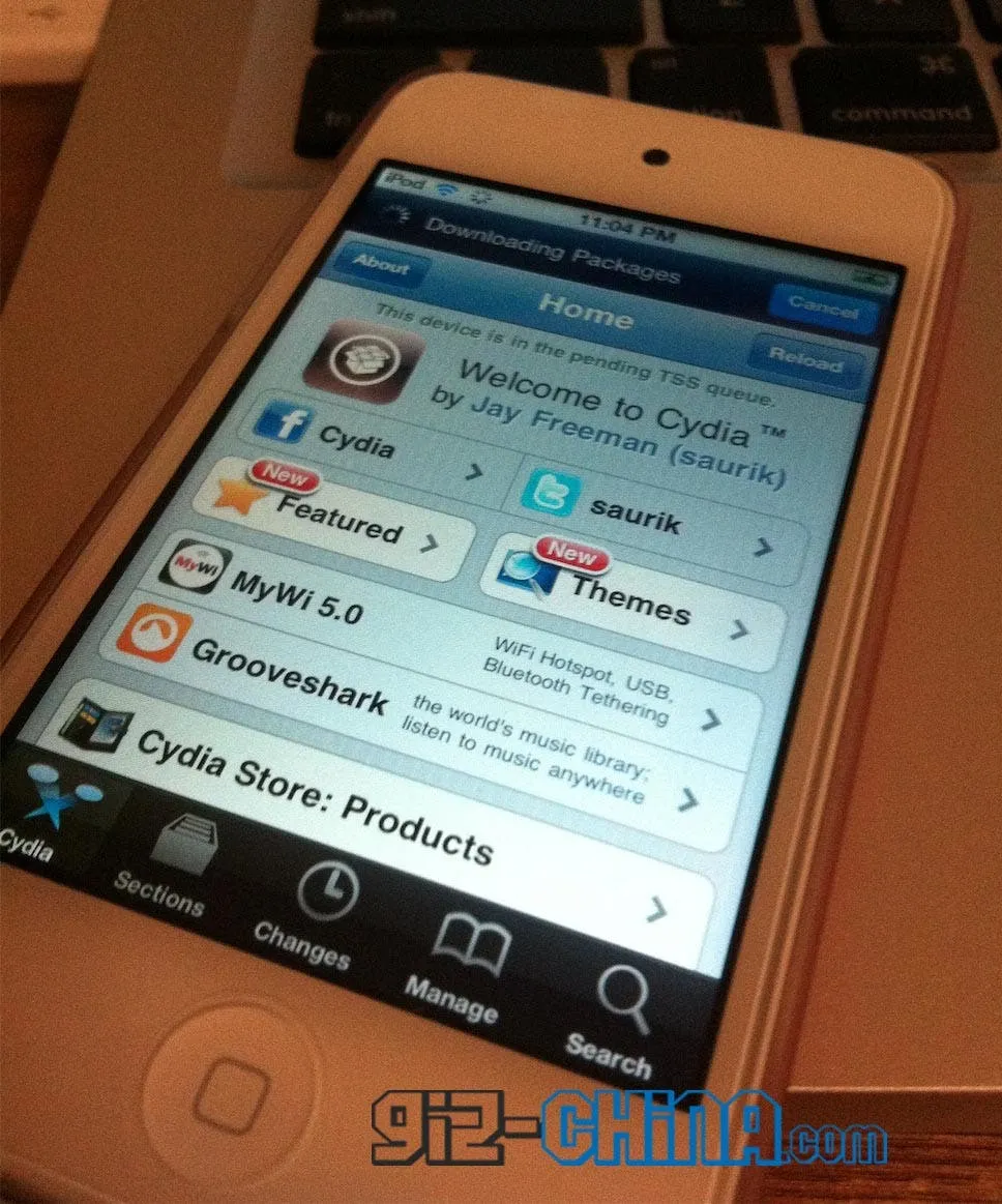 white ipod jailbreak cydia