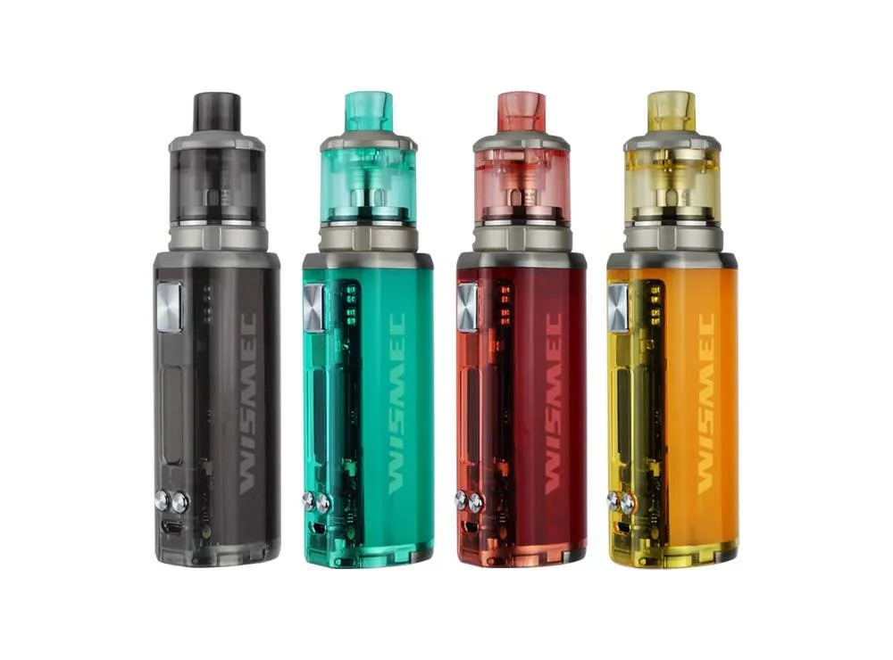 wismec sinuous v80 ecig kit colours 2