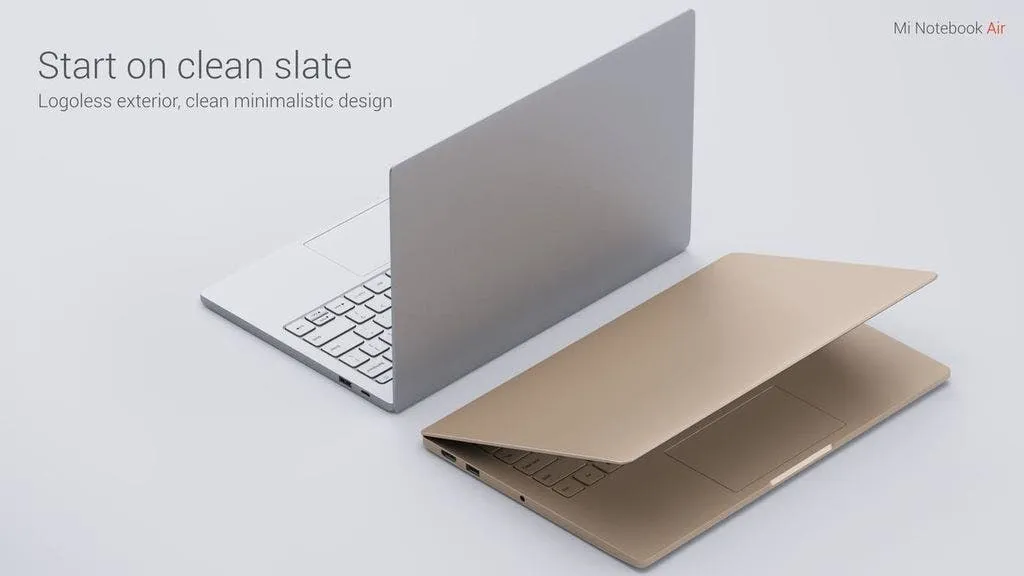 xiaomi air 13 laptop design