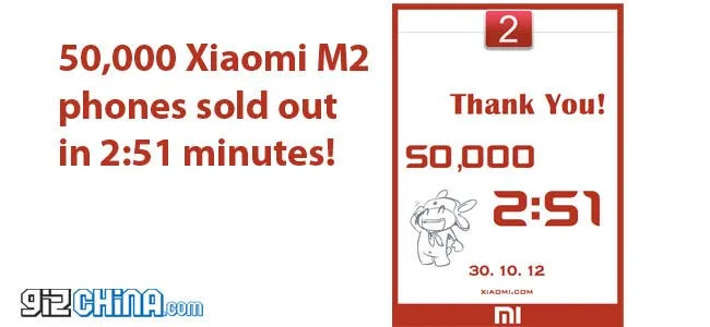 xiaomi m2 phones sold out