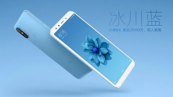 xiaomi mi 6x glacier blue