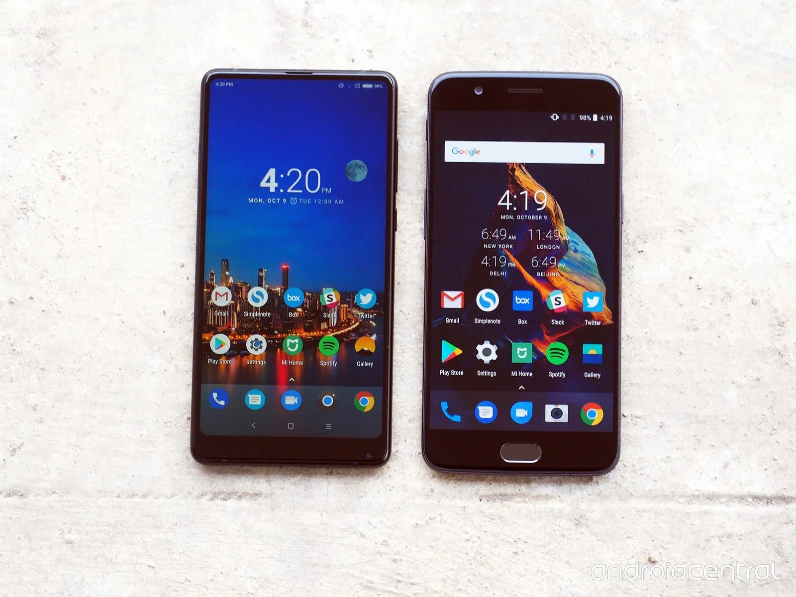 xiaomi mi mix 2 vs oneplus 5 16
