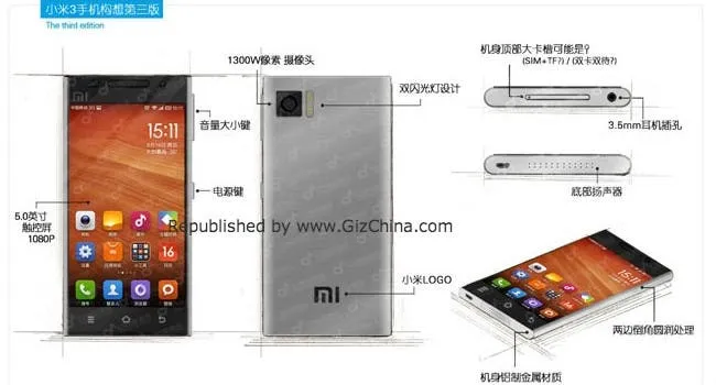 xiaomi mi3 design idea hero