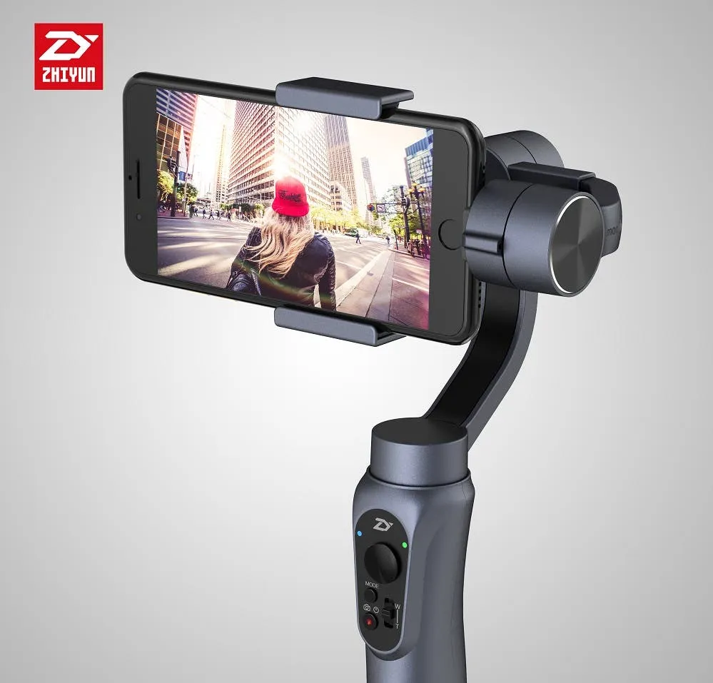 zhiyun official smooth q 3 axis brushless handheld 360 motors degree moving gimbal for smartphone