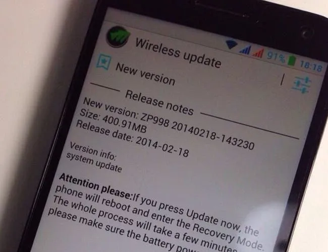 zopo zp998 firmware update