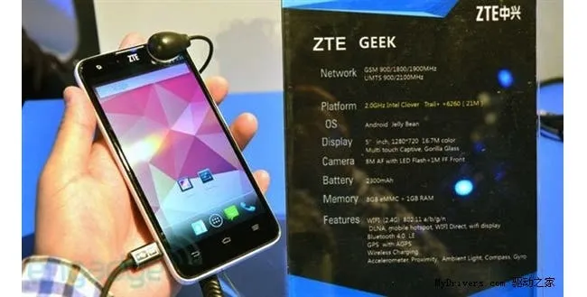 zte geek intel android phone