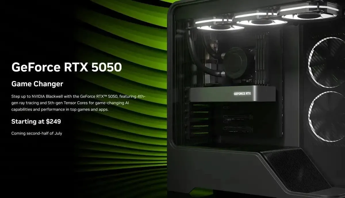 rtx 5050 website