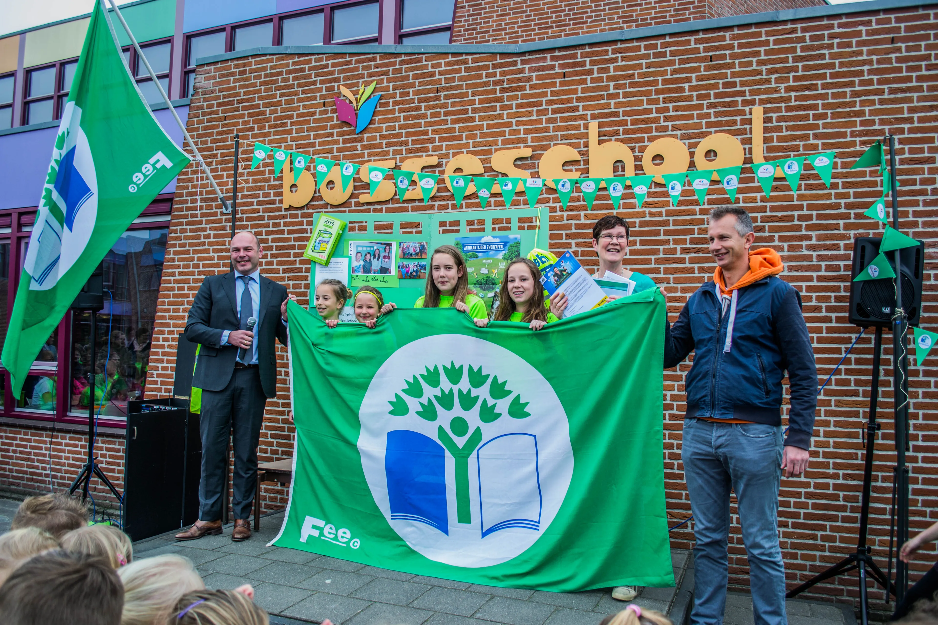 met vlag