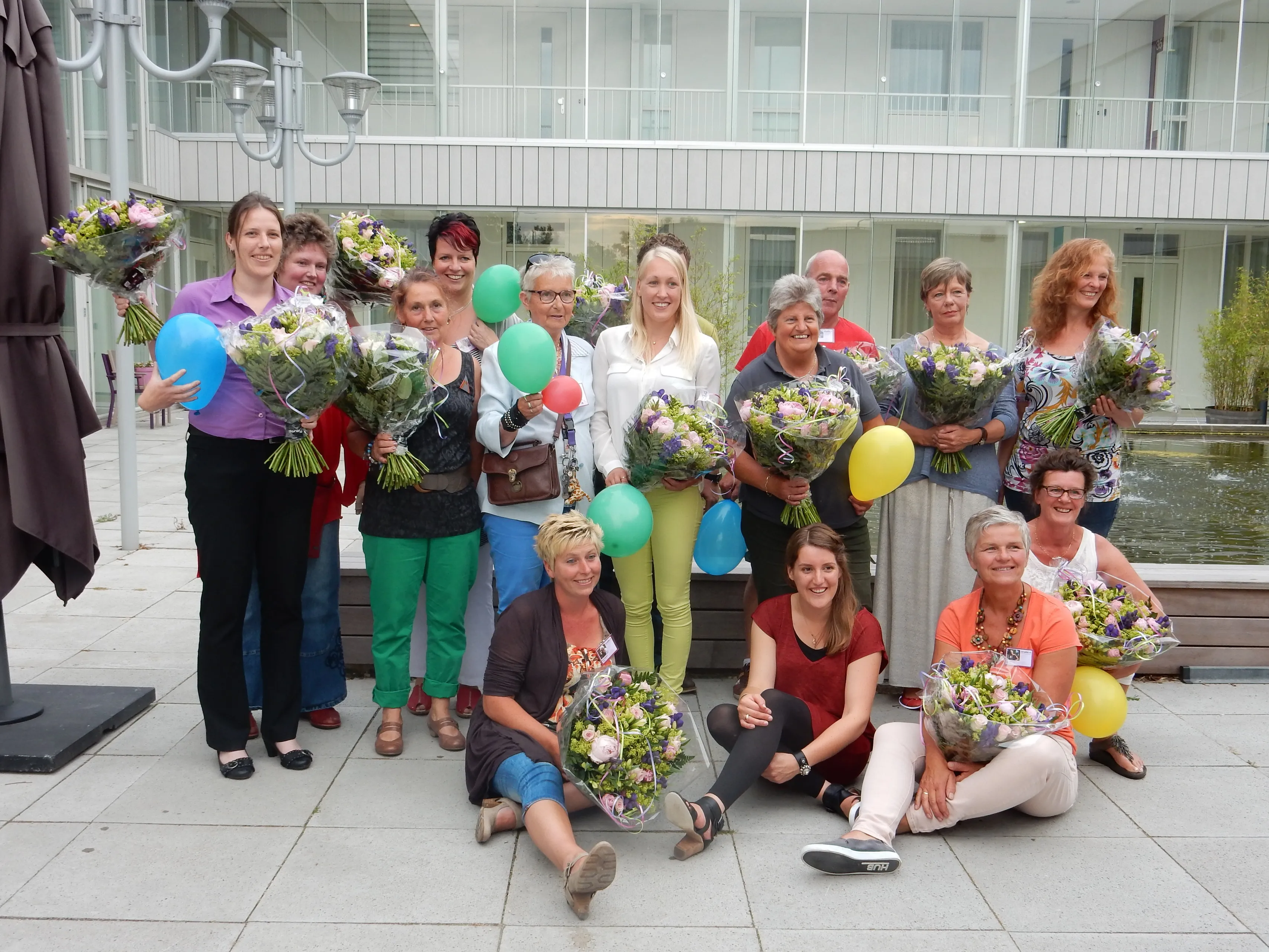 zorgdier feestavond groepsfoto