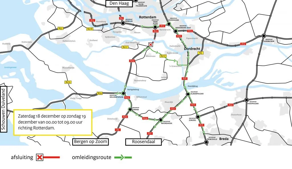 18 12 2021 heinenoordtunnel omleiding