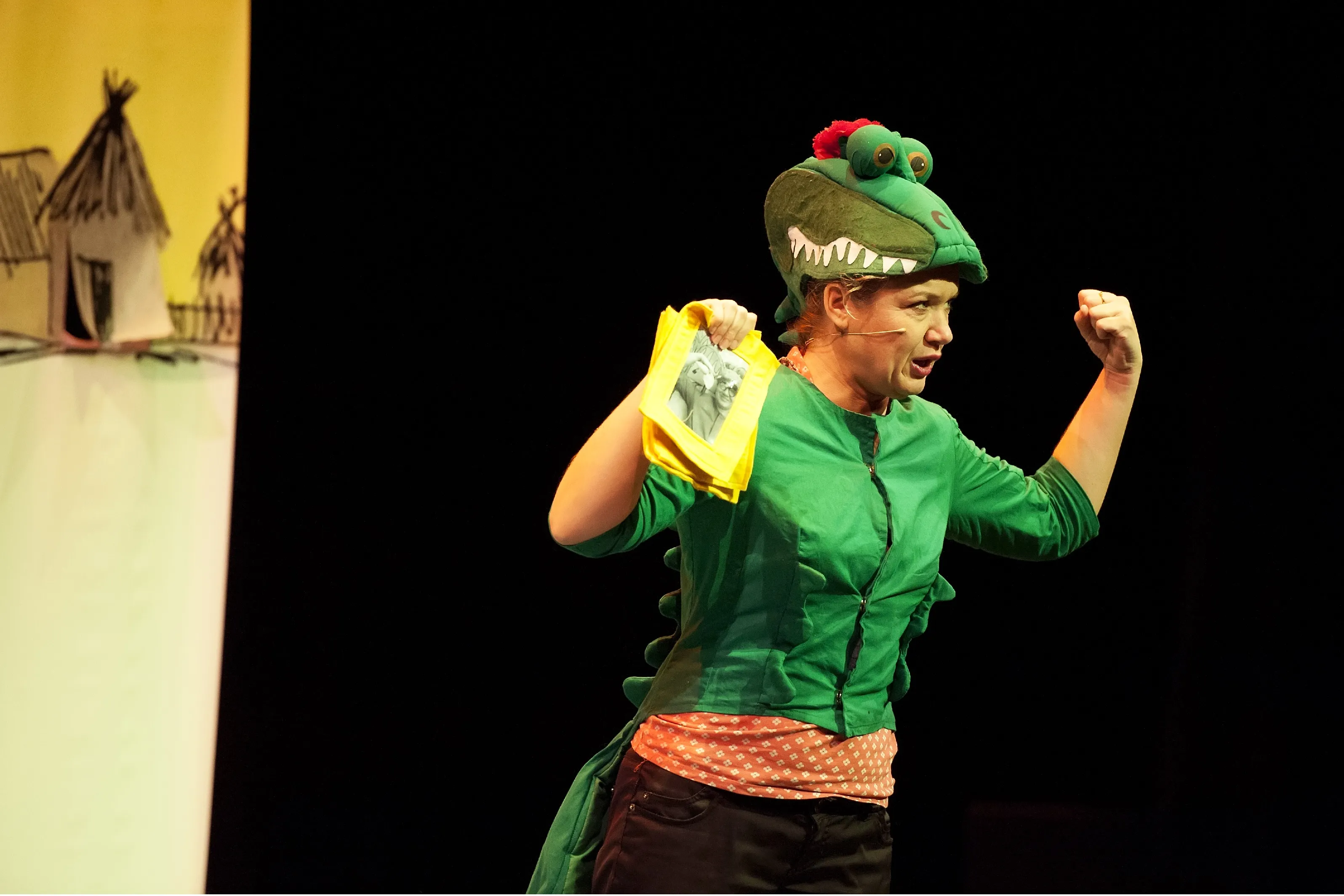 bijtende krokodillen houten kaap