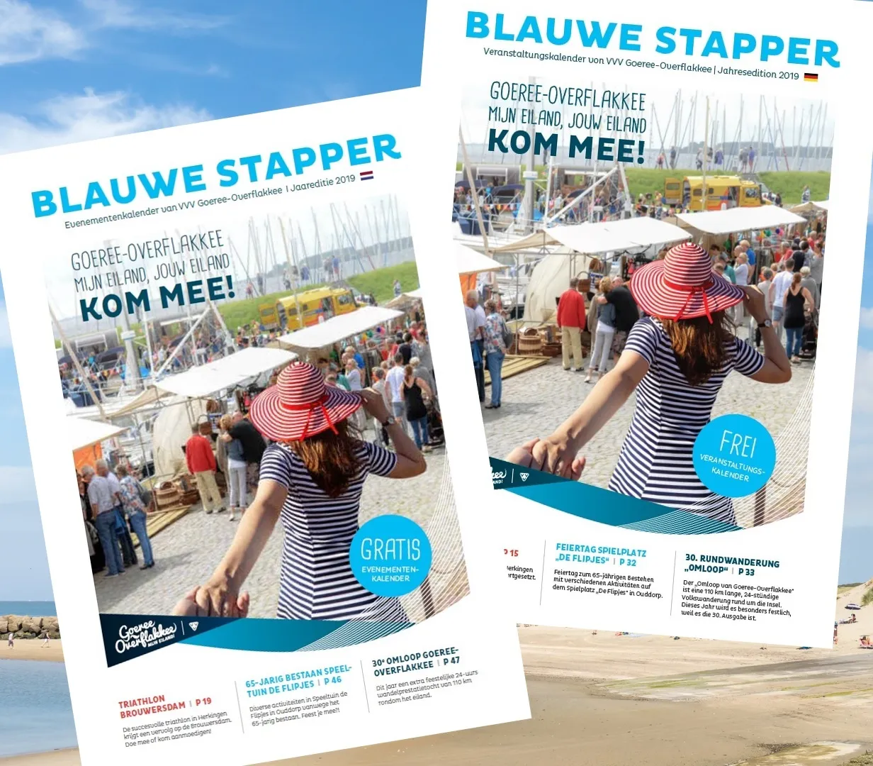 blauwe stapper nlde op een pagina