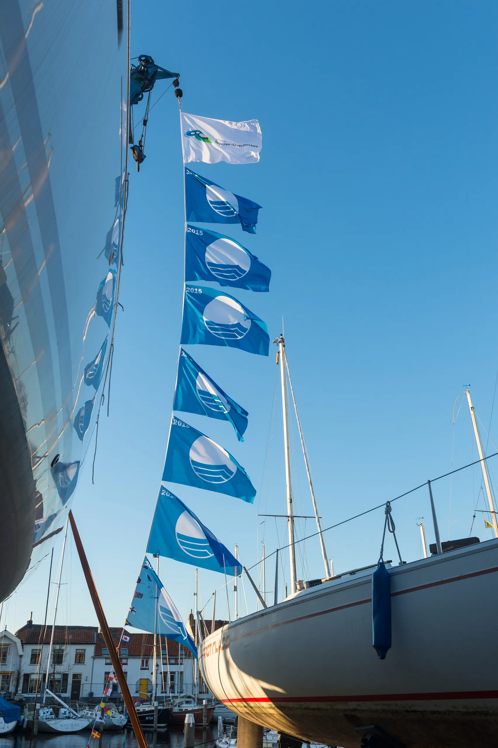 blauwe vlaggen