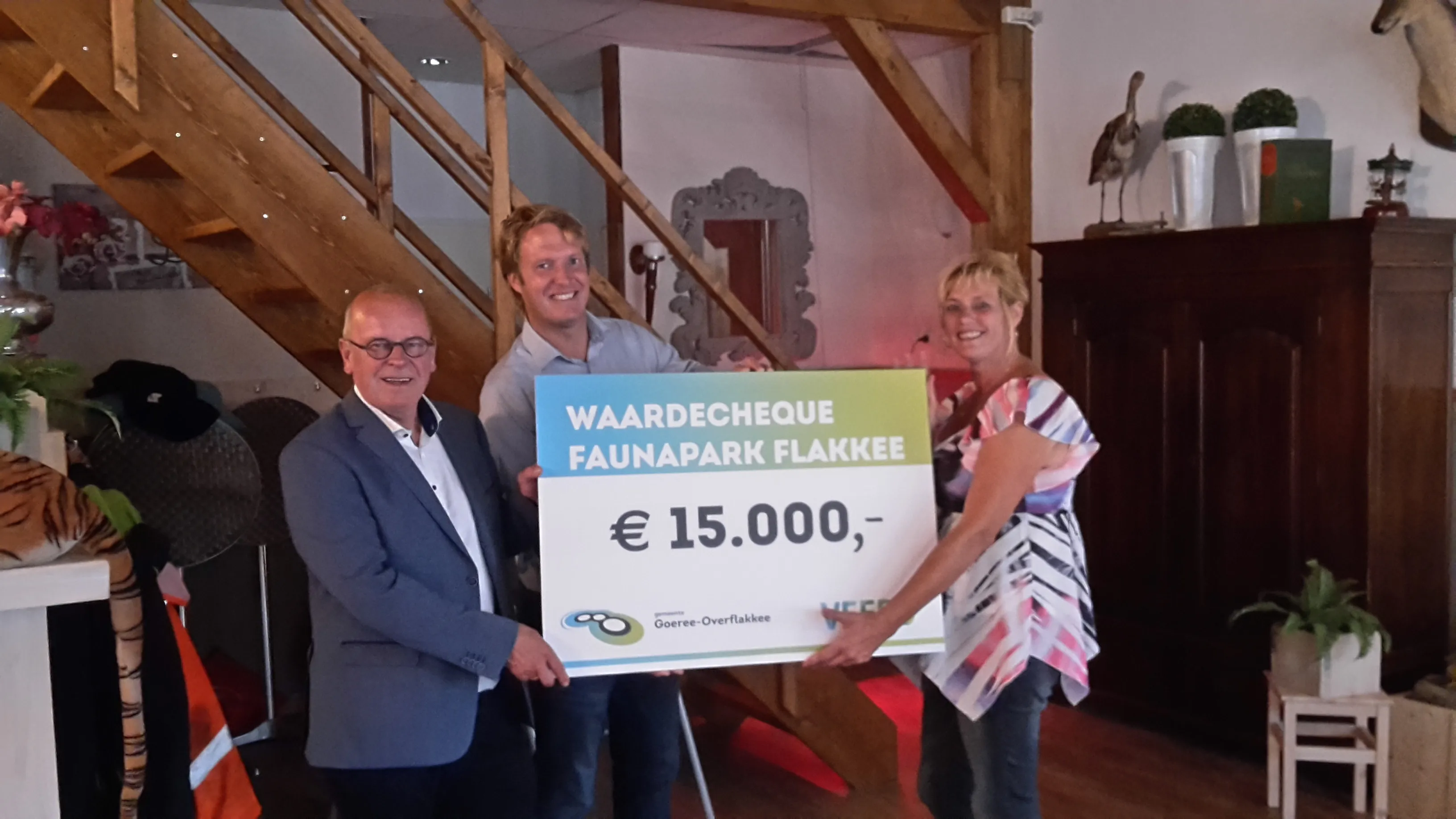 foto waardecheque faunapark flakkee
