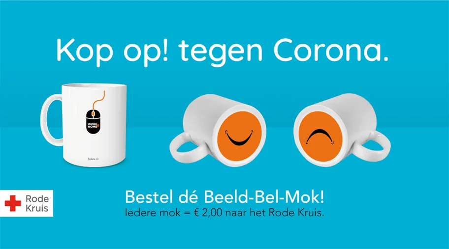 kop op rode kruis corona virus