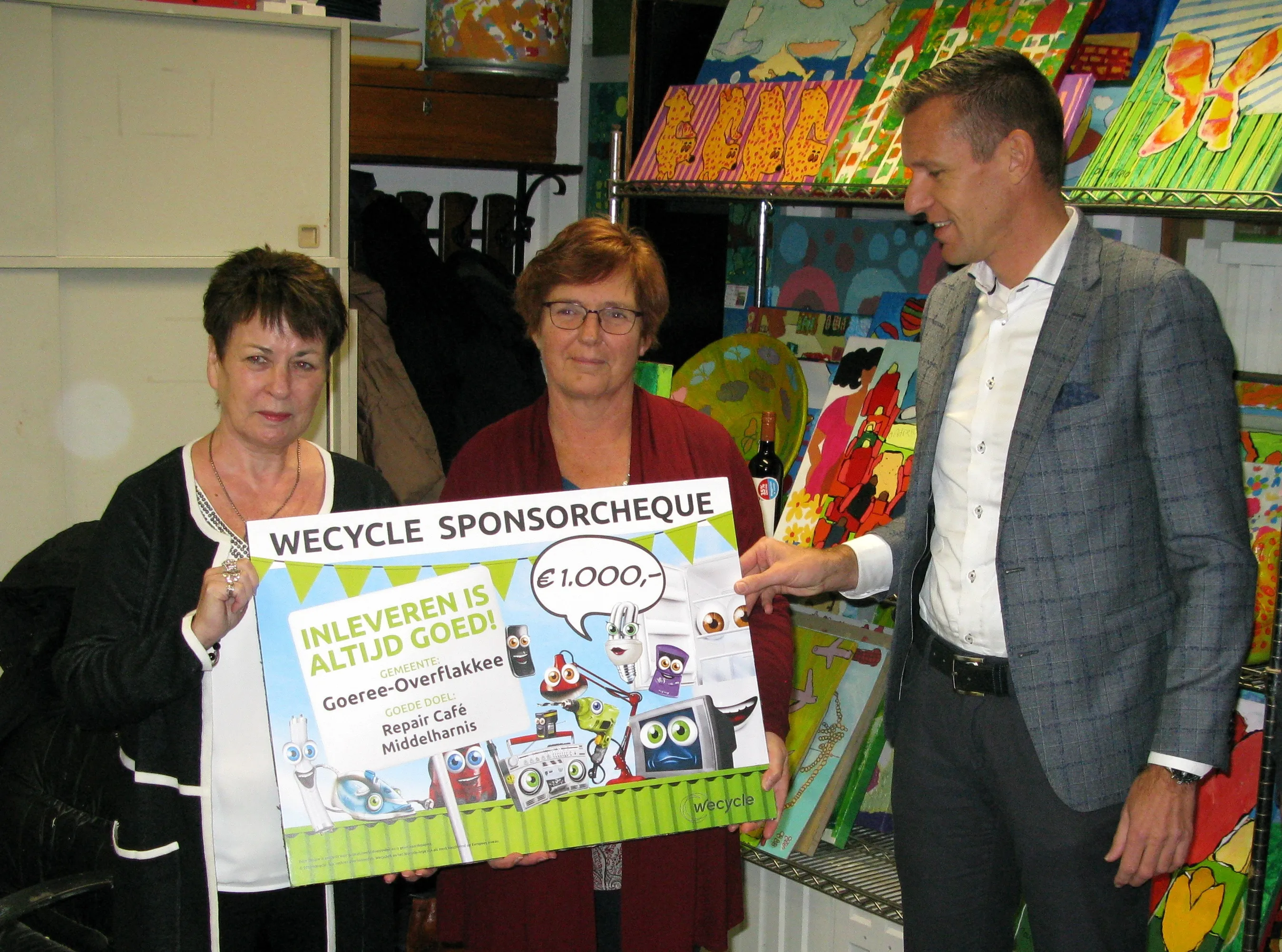 uitreiking wecycle sponsorcheque