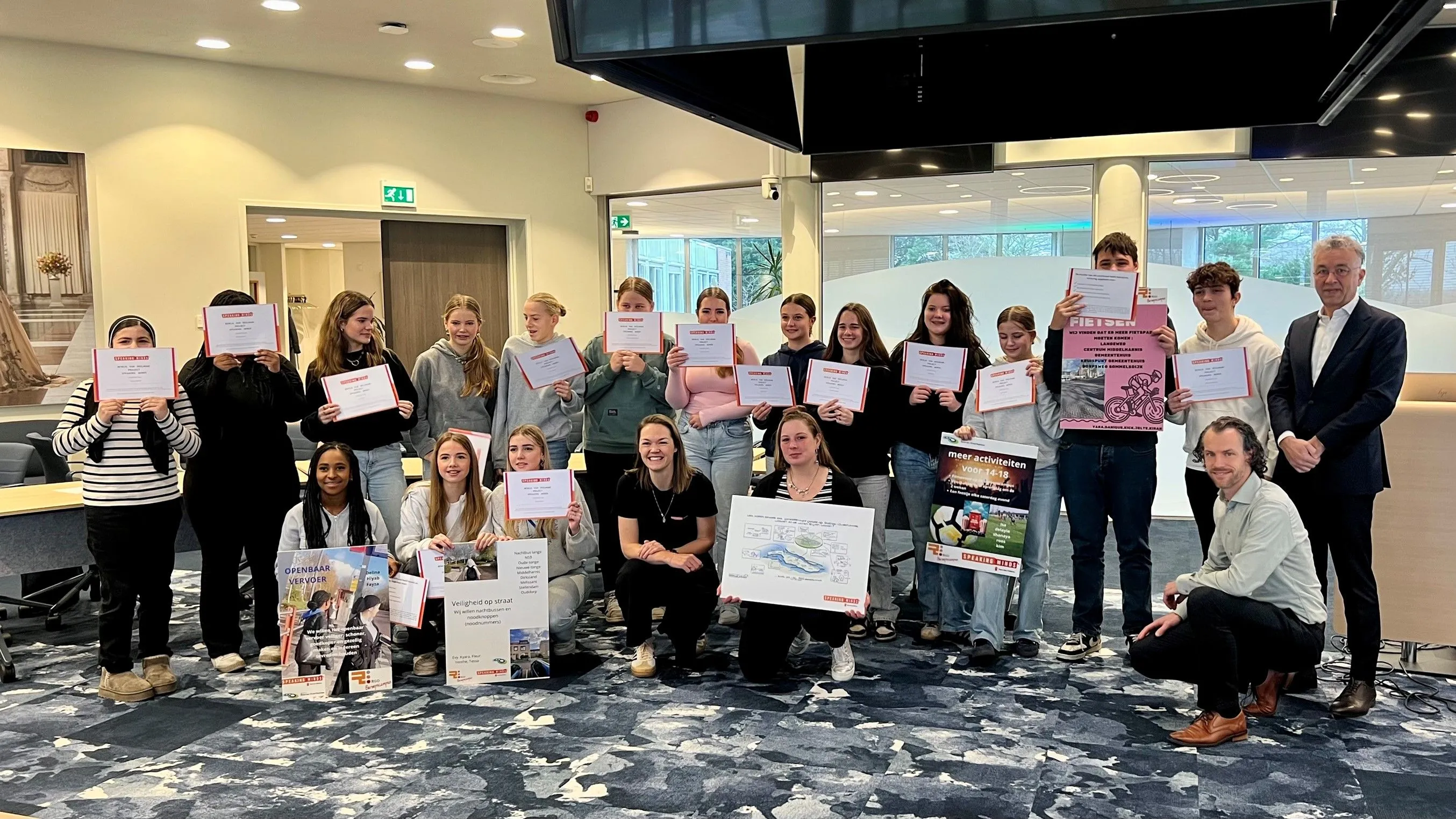 leerlingen rgo beroepscampus in het rondeel 1