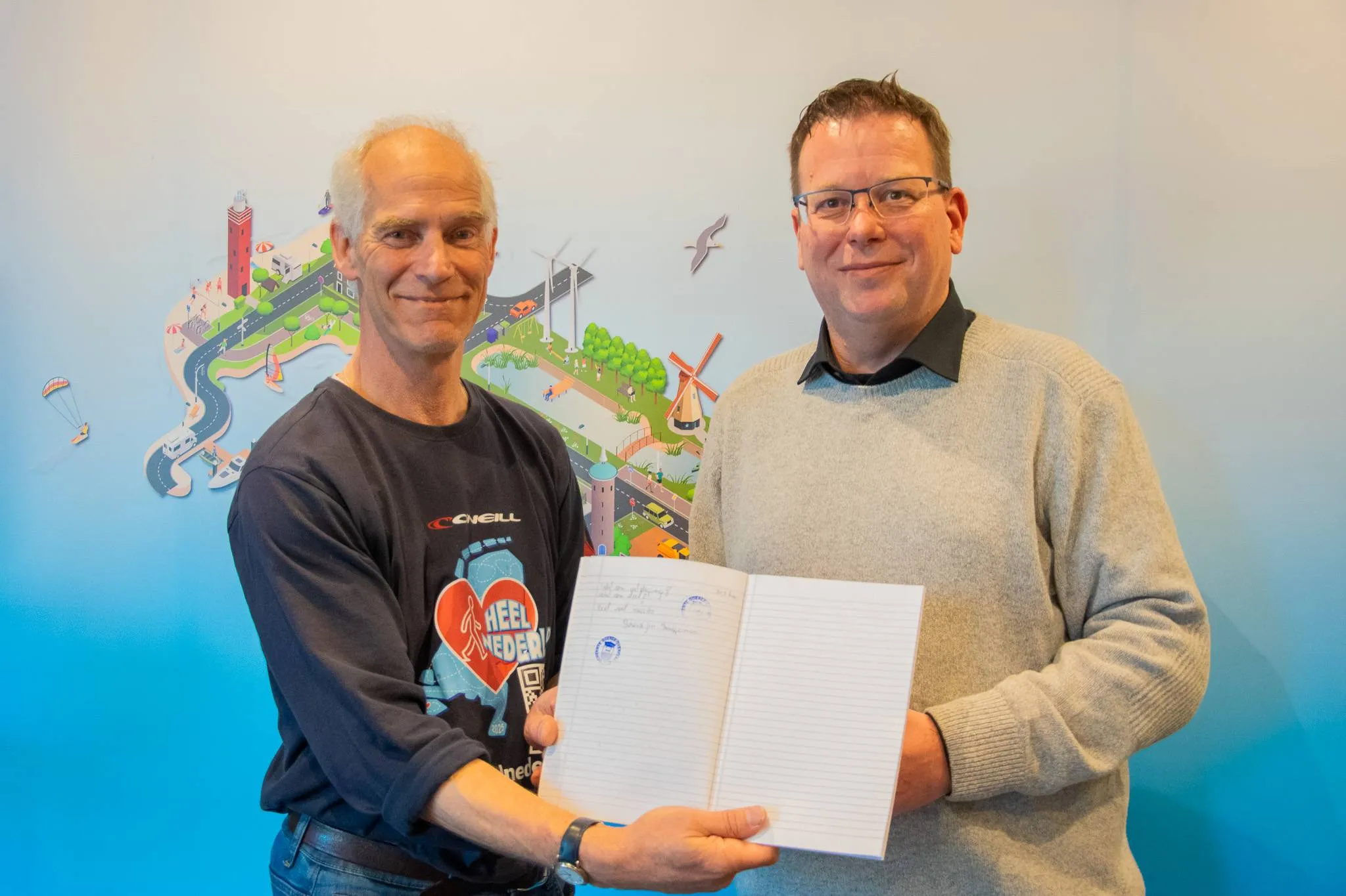 frank boerebach met wethouder berend jan bruggeman