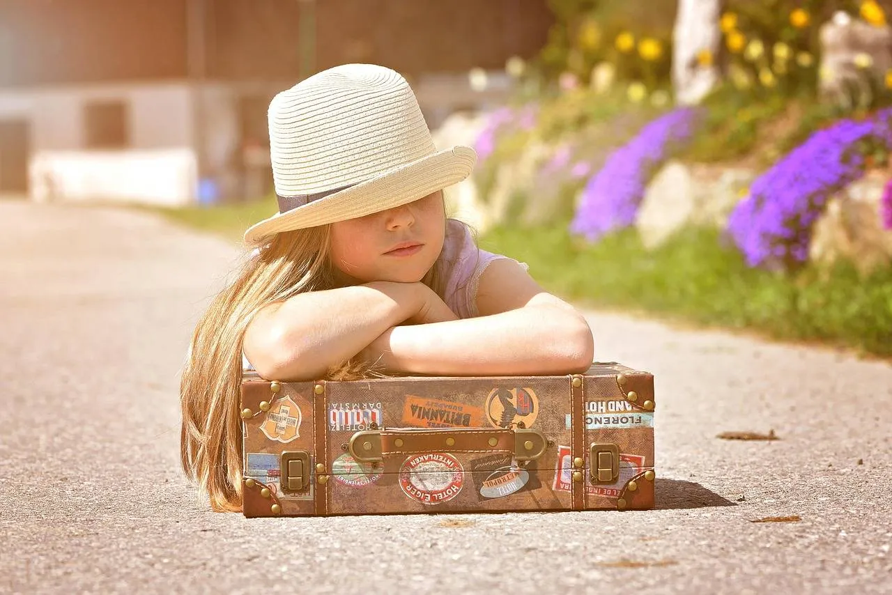 kind koffer vakantie