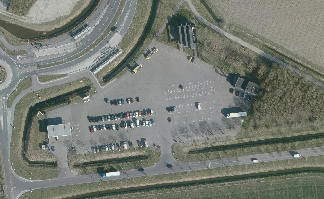 Ooltgensplaat Schaapsweg luchtfoto