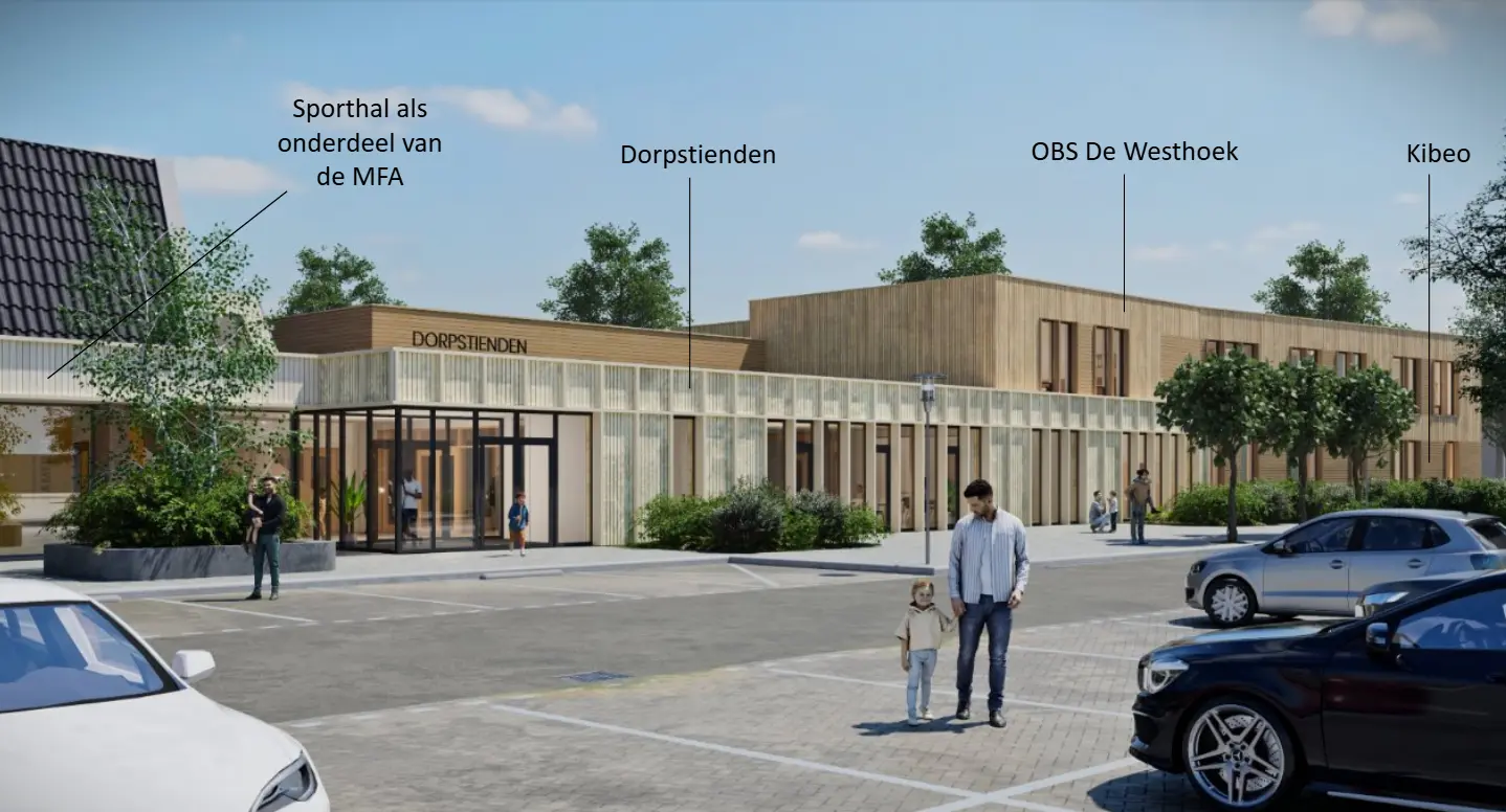 Impressiebeeld MFA Ouddorp (Rothuizen Architecten en Adviseurs)