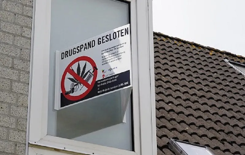 sluiting drugspand