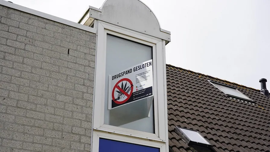 sluiting drugspand