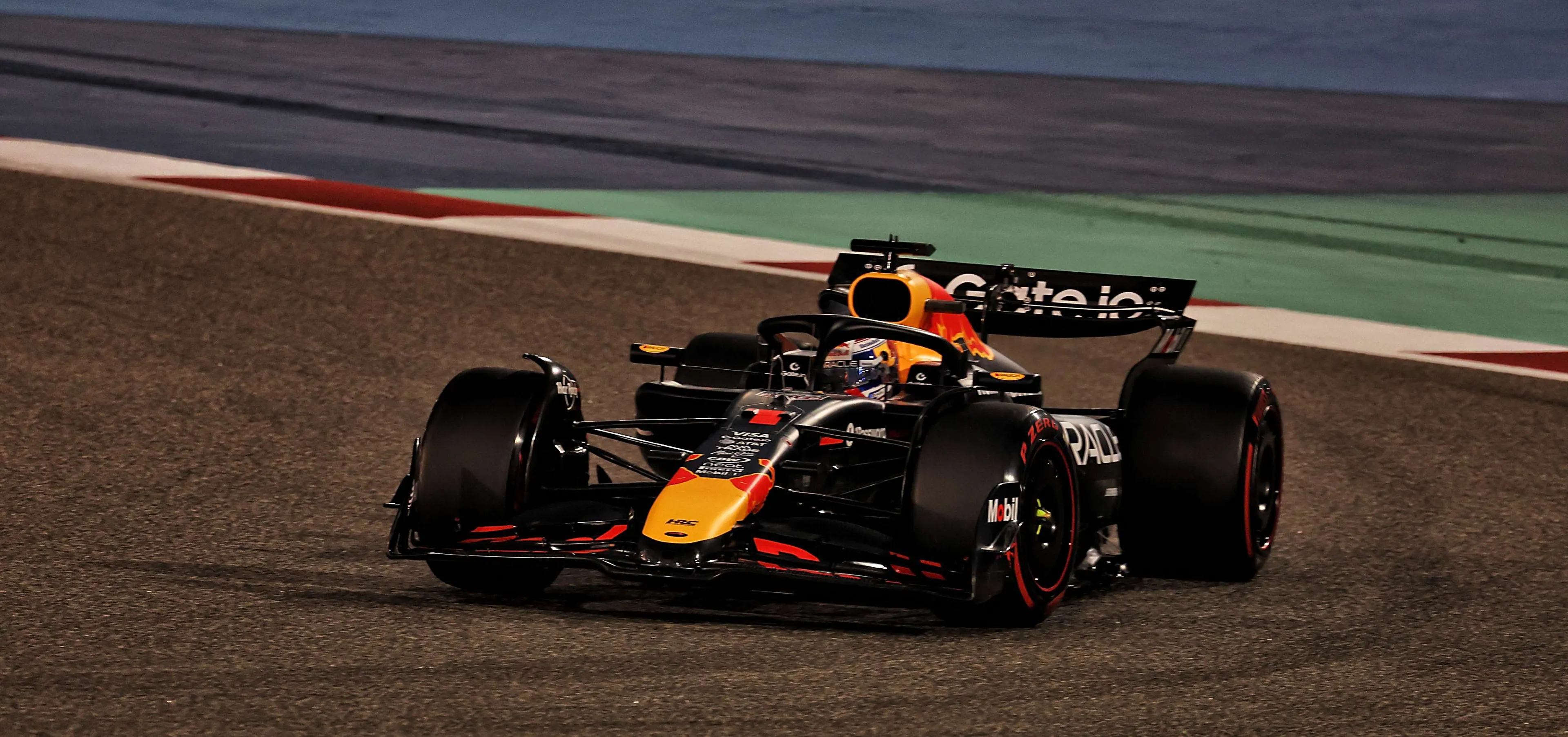 Max Verstappen in Grand Prix van Bahrein