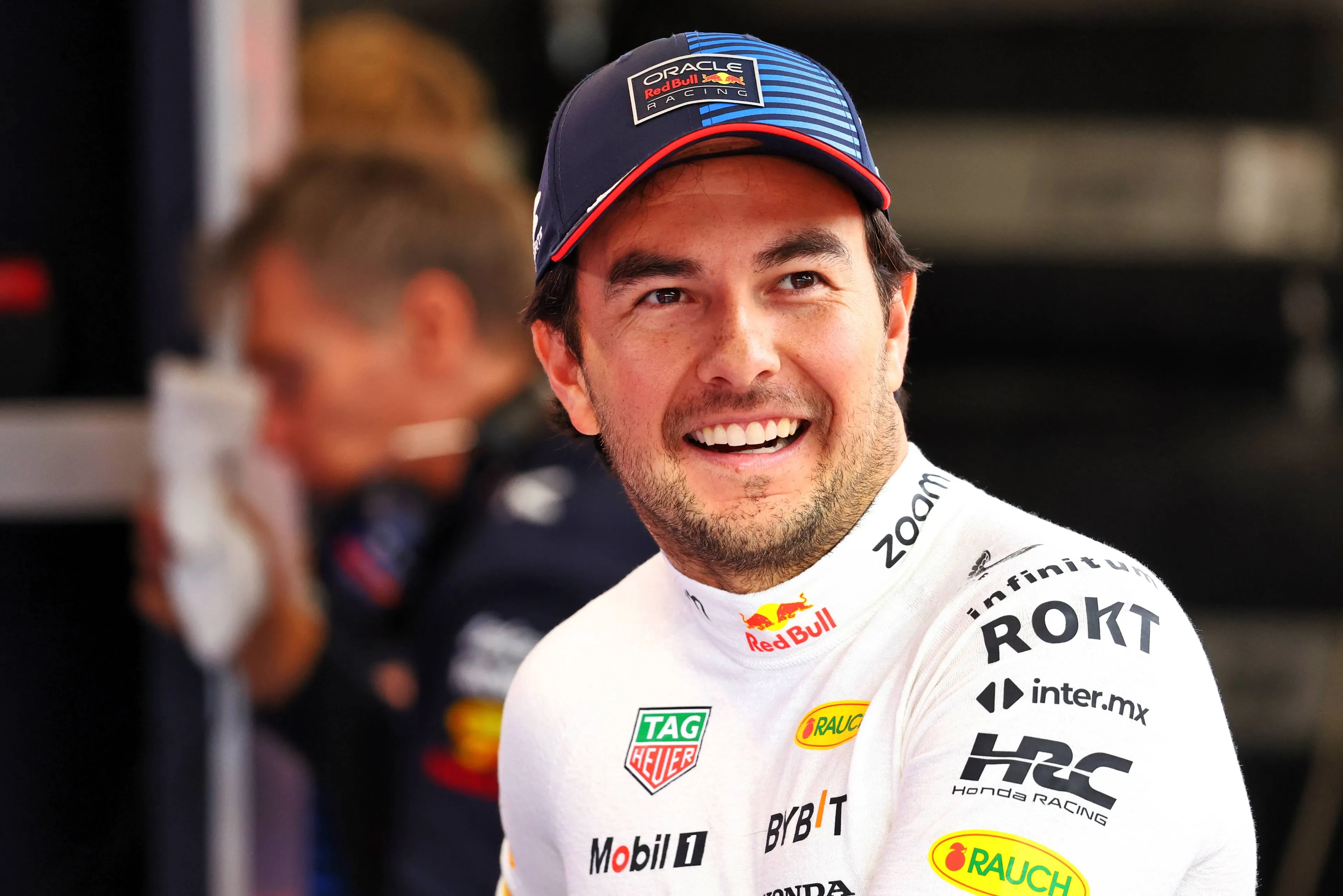 lachende sergio perez