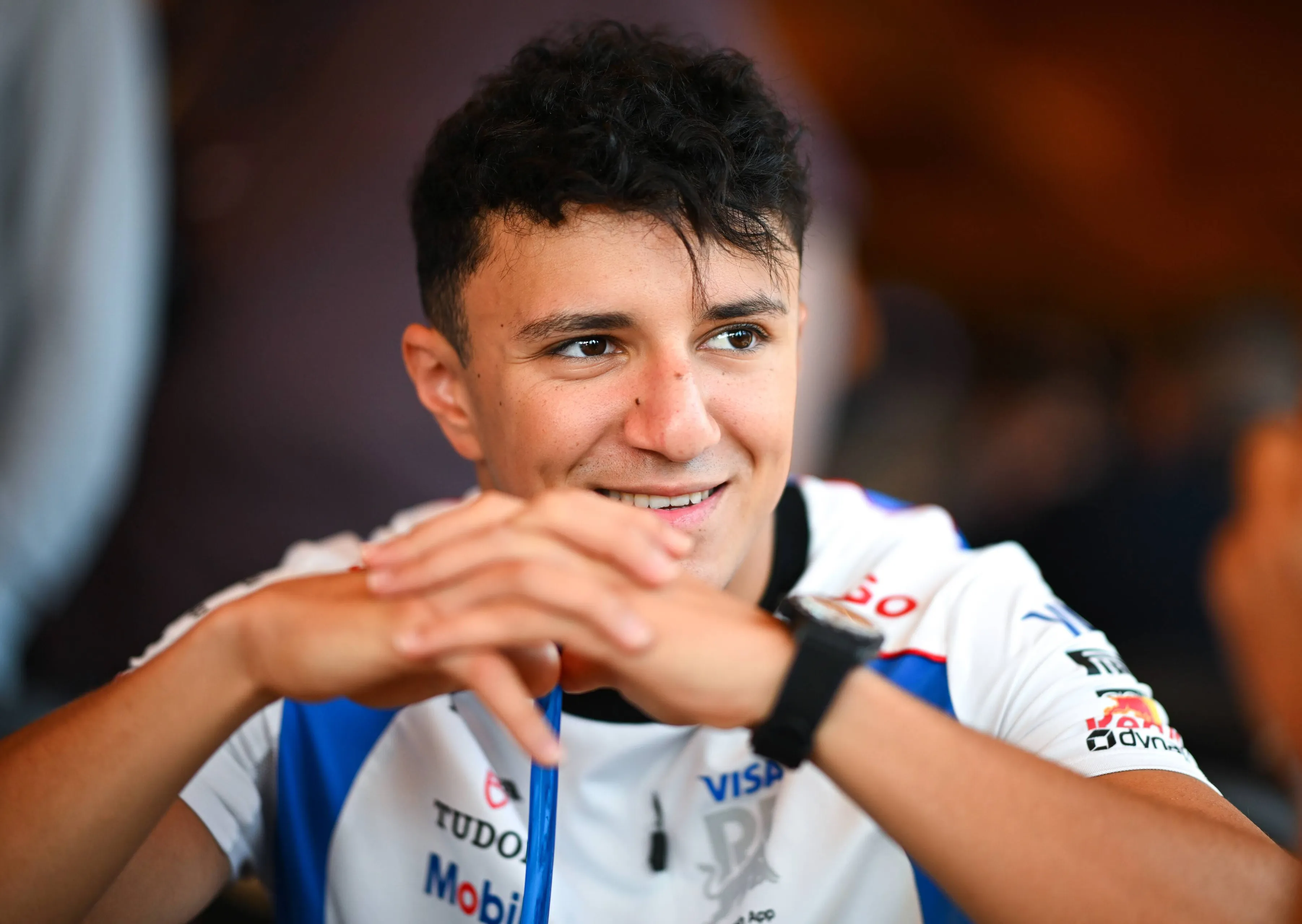 Hadjar Podium Dutch GP Trophy Racing Bulls