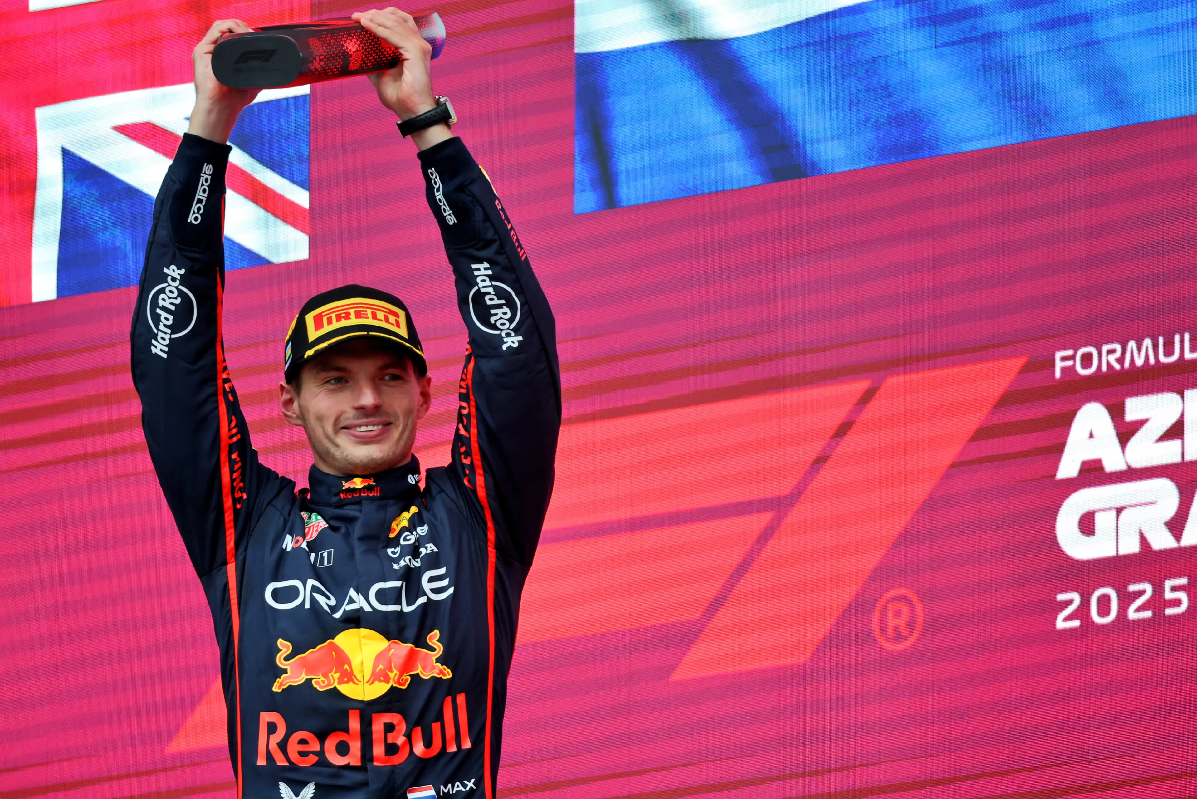 verstappen podium first baku 2025