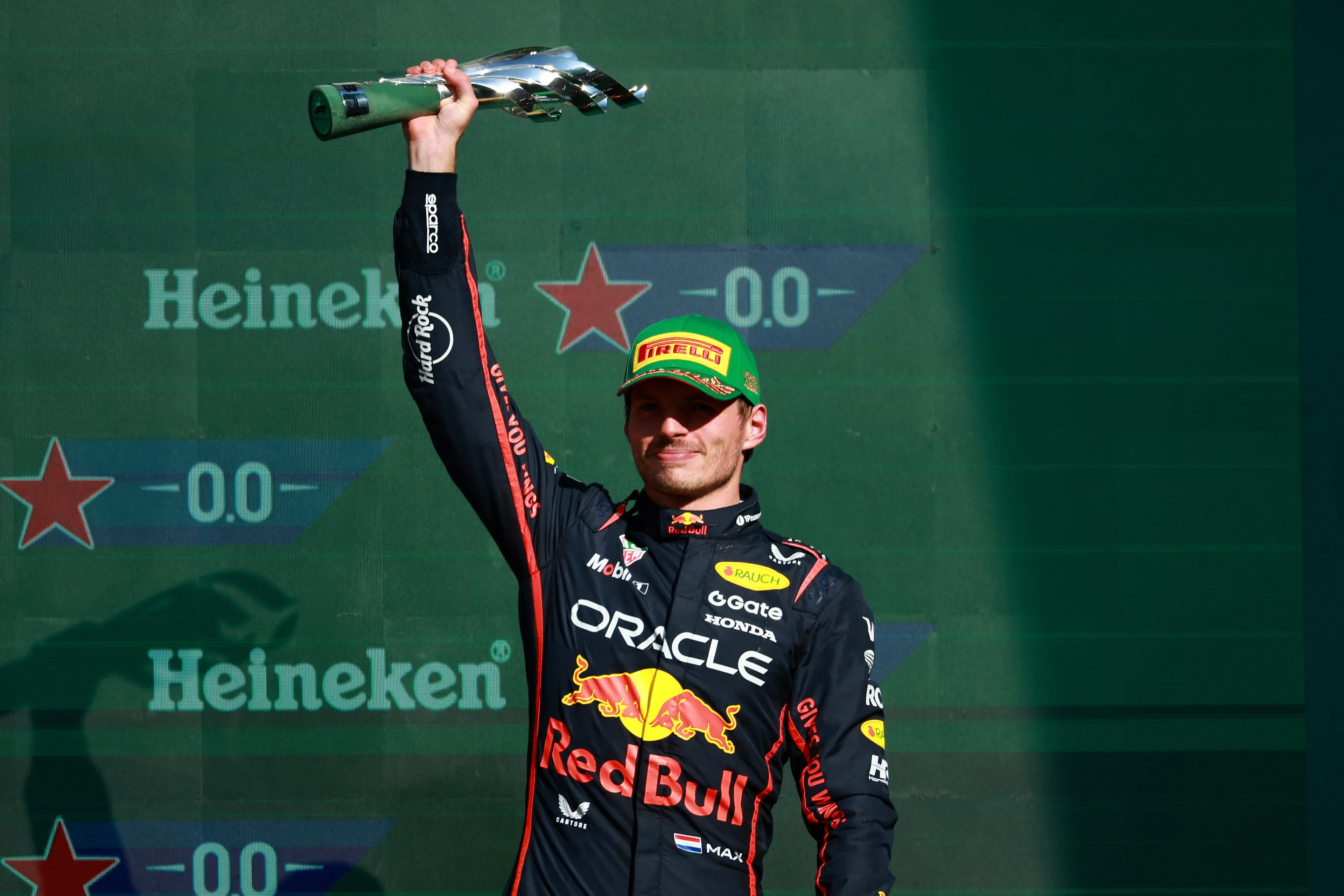 Verstappen auf dem Podium in Mexiko-Stadt