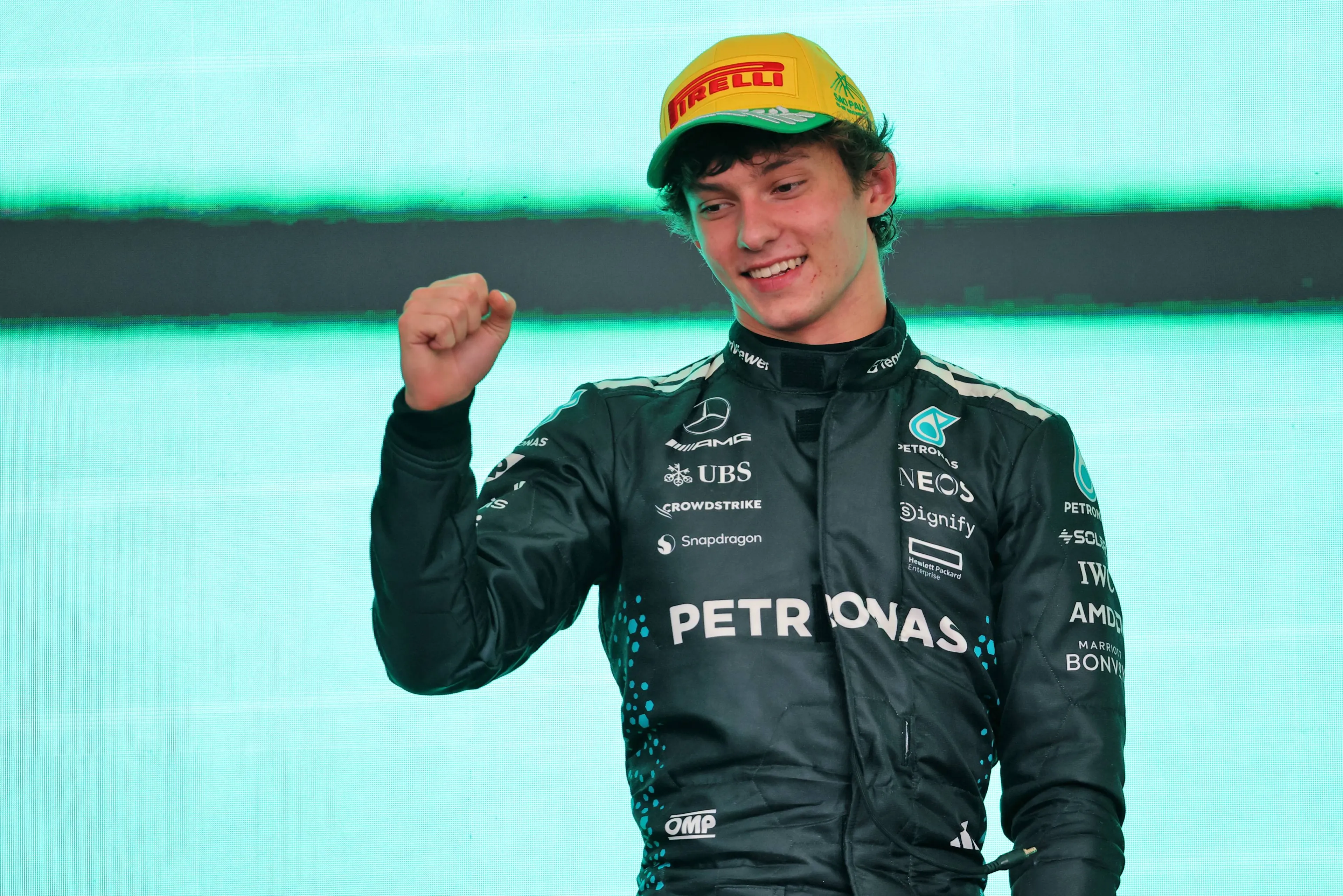 Kimi Antonelli auf dem Podium – Großer Preis von Brasilien